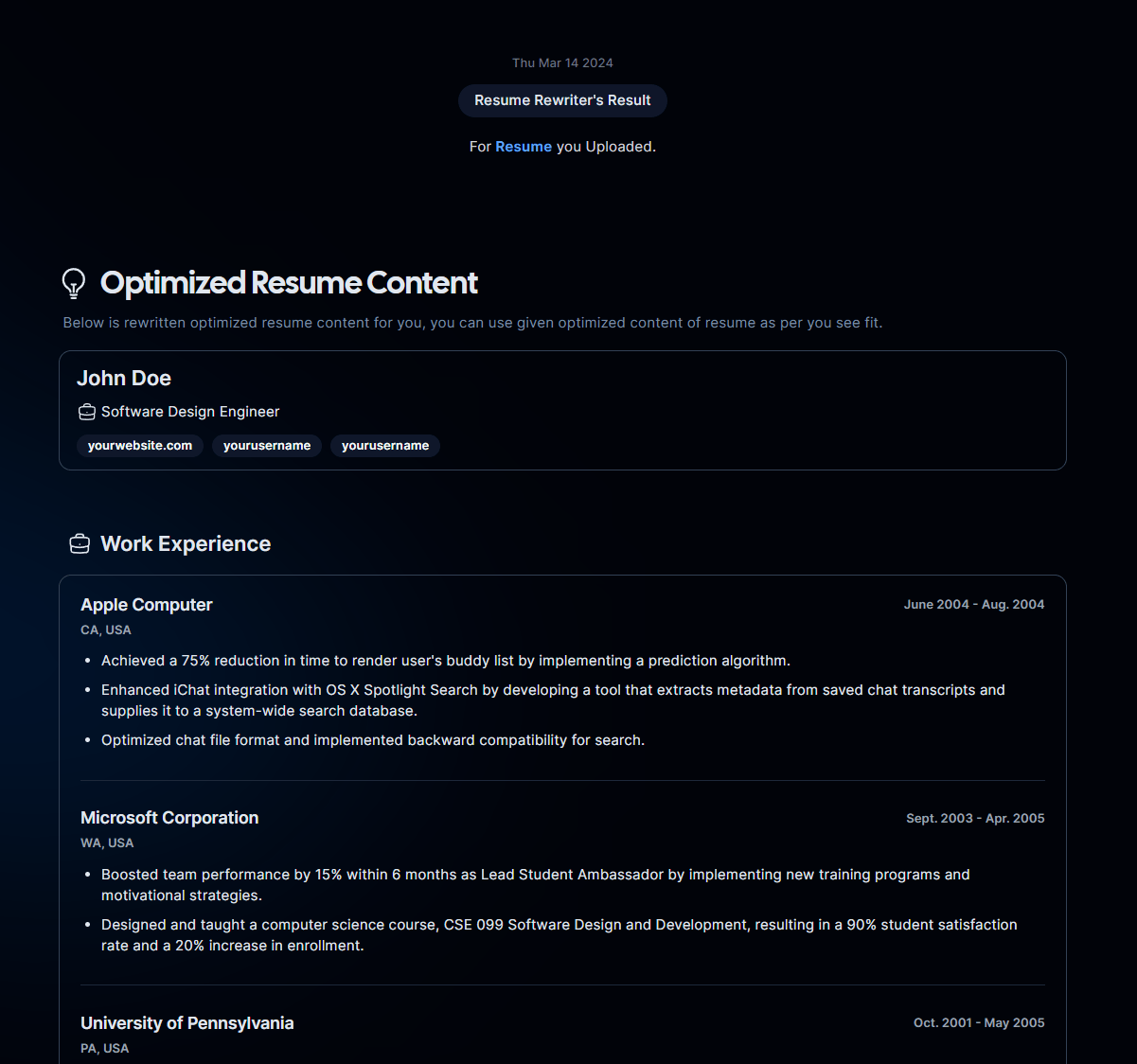AI Resume Rewriter AyeHigh Ai resume rewriter ayehigh